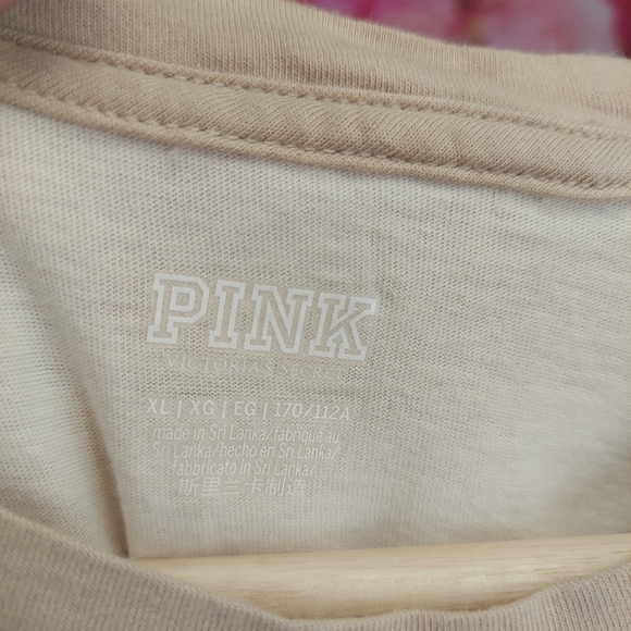 Victoria's Secret Pink Women's NWOT 3/4 Sleeve Jersey Shirt Size X- Large - Picture 3 of 5